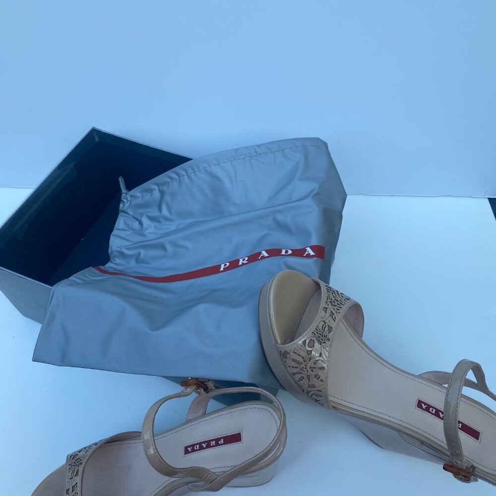 Prada Wedge Sandals - image 4